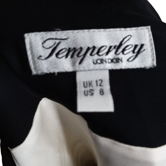 Temperley London 100% Silk Flared Patchwork A-Line Skirt Size UK 12 US 8 Lined - Picture 8 of 9